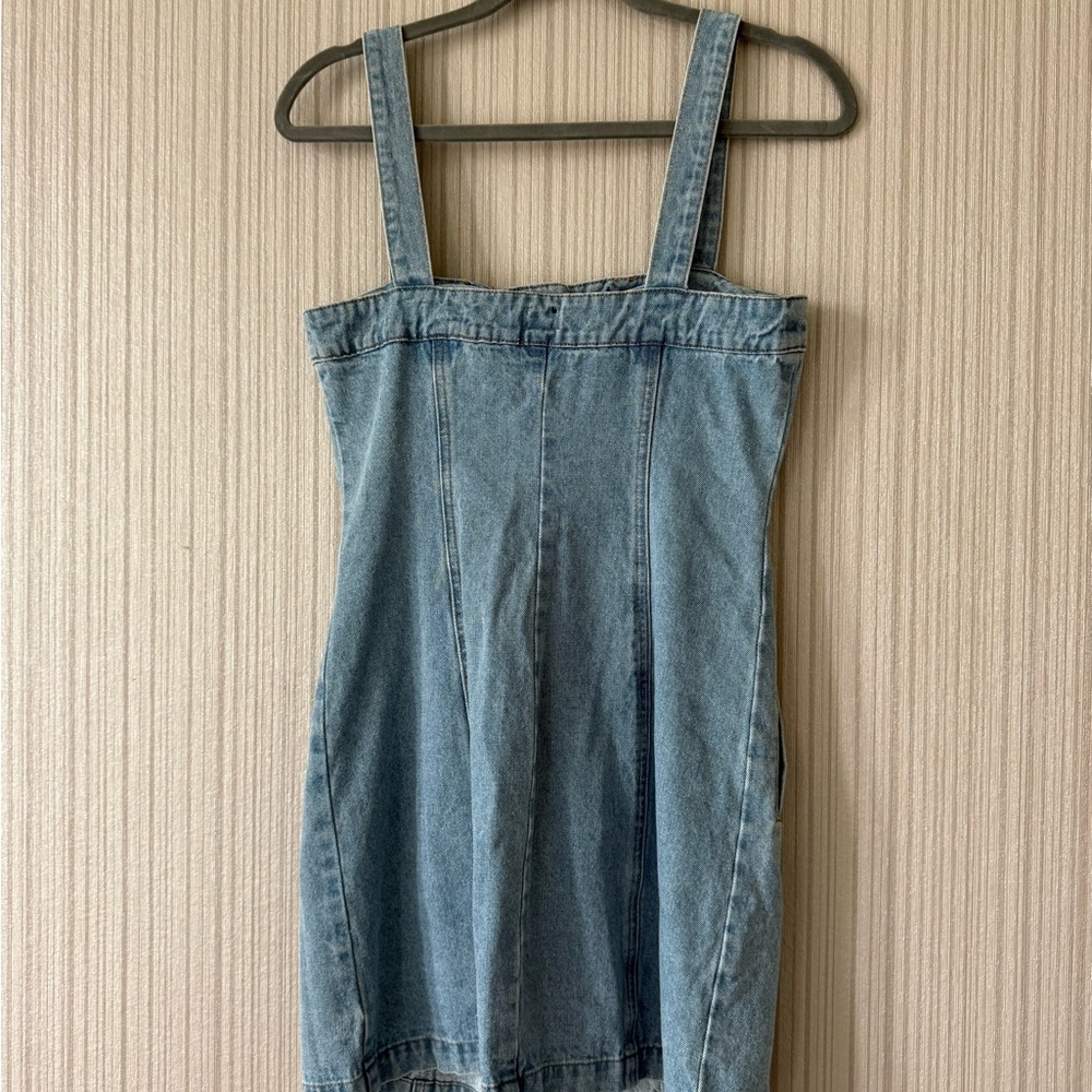 BDG Denim Button-Front Sundress in Light Blue - Picture 5 of 5